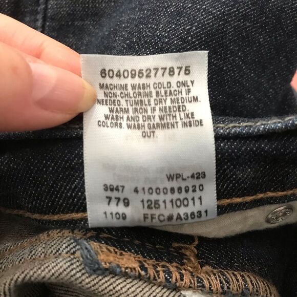 Levi’s Perfectly Slimming Boot Cut 512 Blue Jeans Flap Pockets 14P - Picture 12 of 14